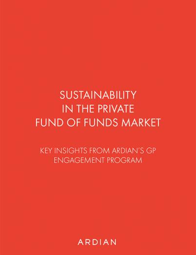 Fund of funds sustainability brochure